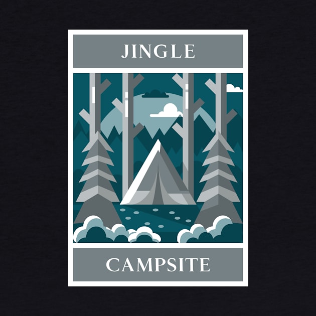 Jingle Campsite Camping Christmas Tree by Creative Cartoon